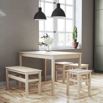 Стол обеденный GEMLUX 1150x750x730 береза